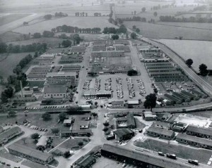 Yeovilton. late1960's and 1970's. Wrens Quarters were at the back on the right