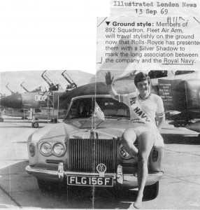Our Phantoms won the International air race with Rolls Royce engines, so the squadron were loaned a car for the year by RR!
