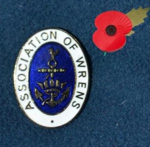 Wrens AOW badge with poppy